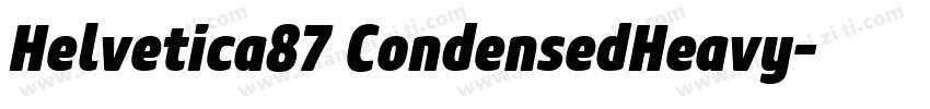 Helvetica87 CondensedHeavy字体转换